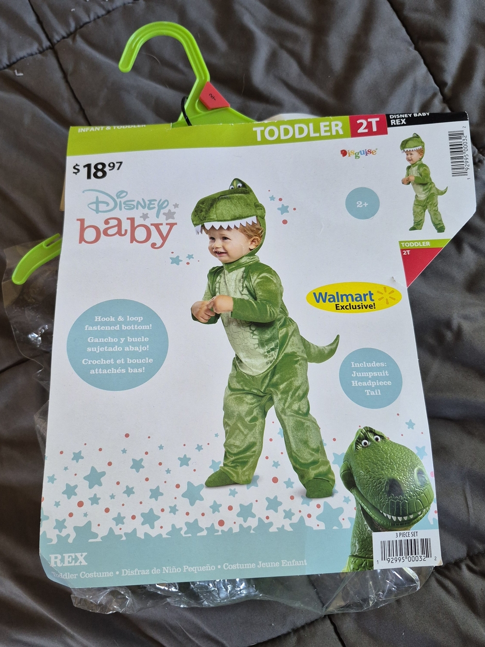 Disney Baby Rex Toddler Costume - Bright Green